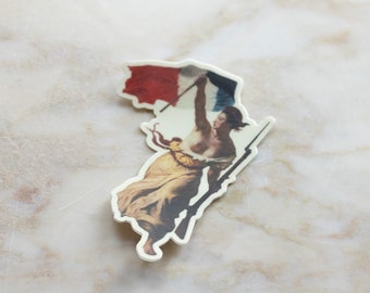 La Libertad guiando al pueblo, Eugène Delacroix – Vinilo adhesivo troquelado e impermeable