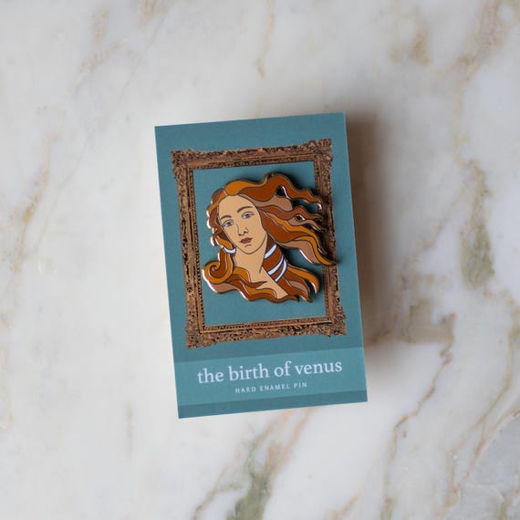 Hard Enamel Pin – The Birth of Venus, Sandro Botticelli
