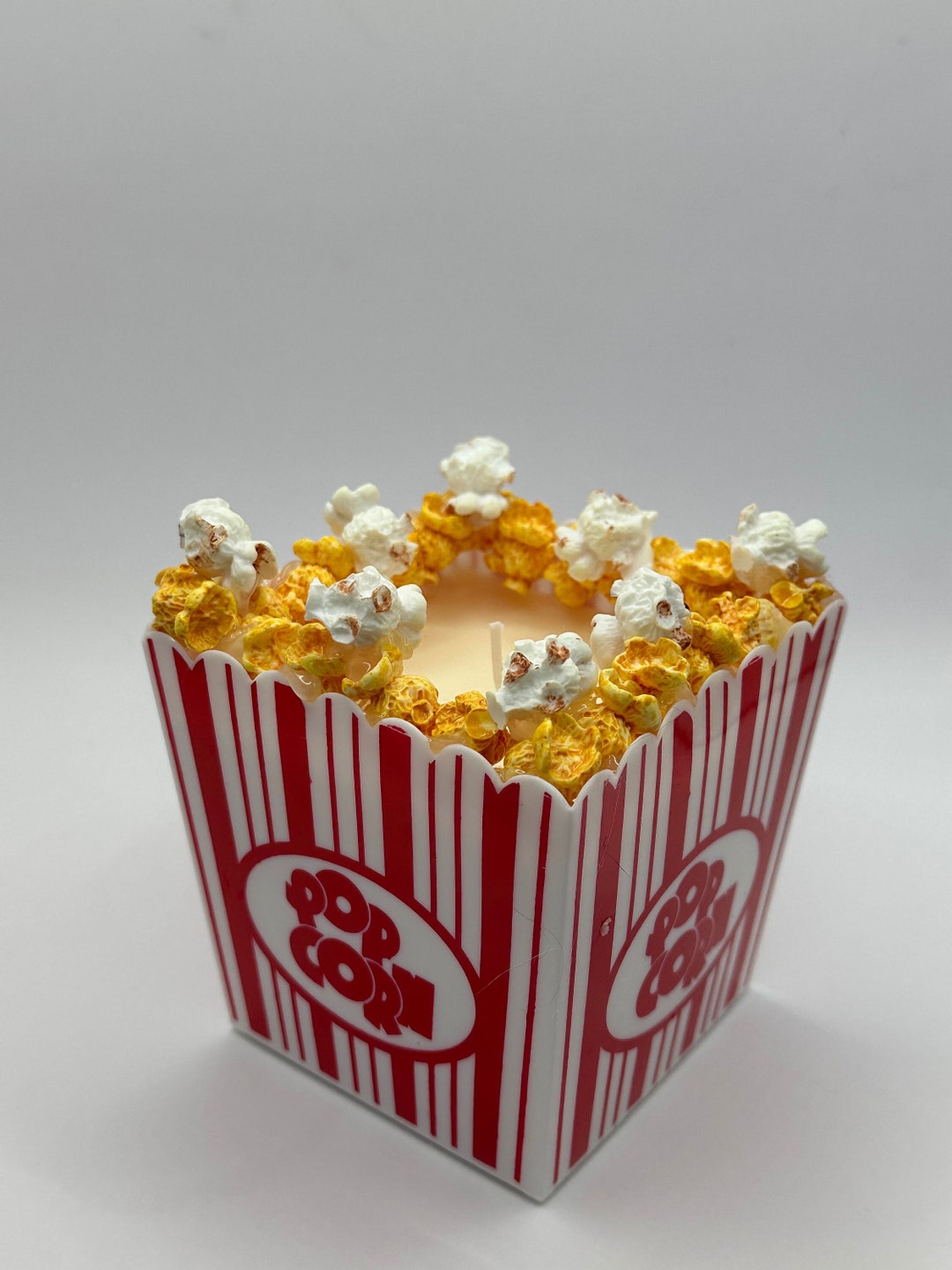 Giant Movie Night Popcorn Candle 20 Ounces of Delicious Movie Theater