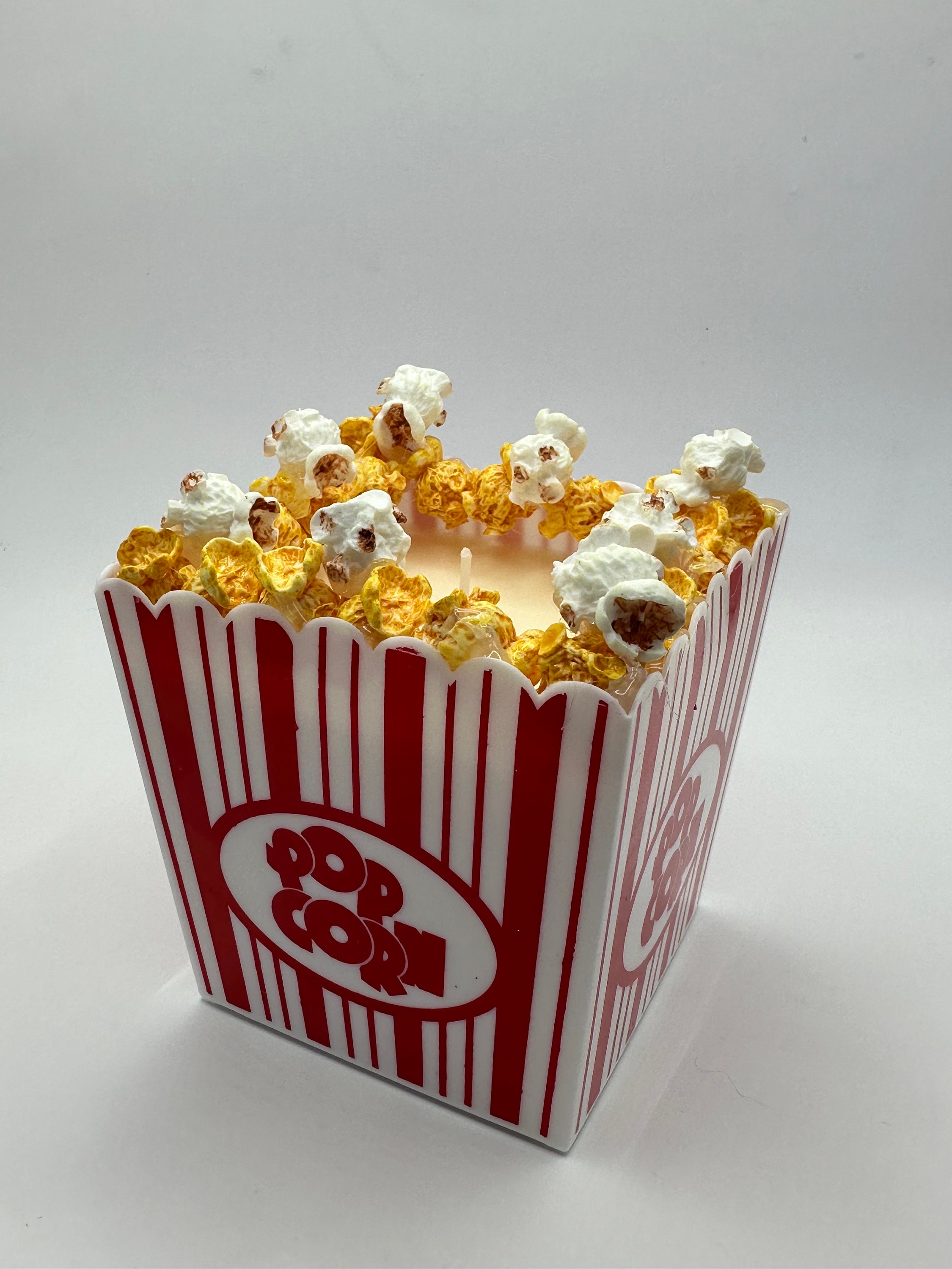 Giant Movie Night Popcorn Candle 20 Ounces of Delicious Movie Theater