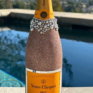 Veuve Clicquot - stekers, diamanten, parels, perfect cadeau, baraccessoire, bling, barwagen, vrijgezellenfeest, vrijgezellenfeest, bruiloft, 21e