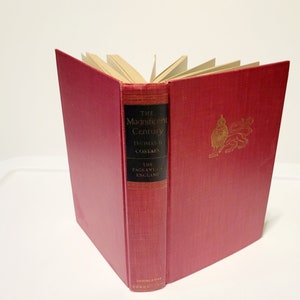 May include: A red hardcover book titled "The Magnificent Century" by Thomas B. Costain. The book is part of "The Pageant of England" series and is published by Doubleday.