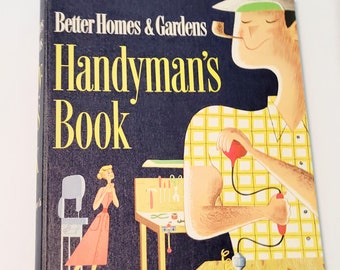 Better Homes & Gardens Handyman’s Book 1957 Cinquième impression vintage Relié Spirale Livre de référence