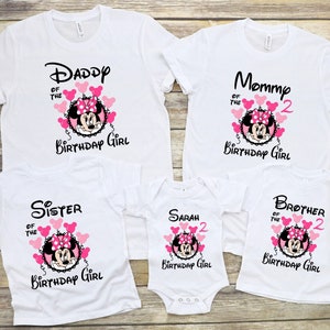 Minnie Mickey Birthday Shirt, Disney Birthday Shirts, Disney Birthday Family Matching shirts, Disney Birthday Boy/Girl , Birthday Girl Shirt