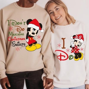 Disney Couple Christmas Party Sweatshirt, Disneyland 2025 Christmas Shirt, Mickey and Friends Holiday Vacation Hoodie, Christmas Gift Hoodie