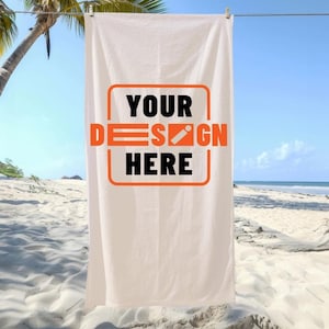 Custom Logo Beach Towel,Custom Photo Towel, Custom Design Towel,Custom Text Towel,Personalized Beach Towel,Custom Photo Dog Picture Towel