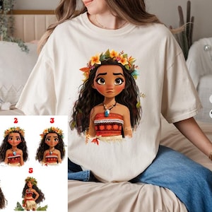 Moana Custom Comfortcolor&Sweater, Moana Birthday Hoodie, Magic Kingdom, DTF Quality,Matching Family Sweater,Birthday Girl, Princess Sweater
