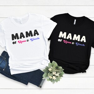 Custom Mama And Children Shirt | Mother&#39;s Day Shirt | Mom Shirt With Names | Personalized Mama T-shirt | Gift for Mom