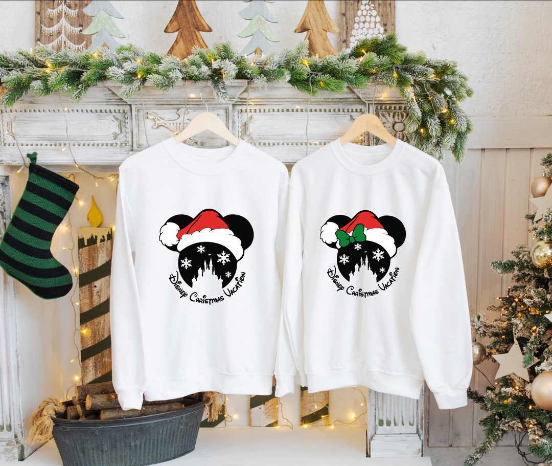 Disney Christmas Vacation Sweatshirt Mickey Minnie Christmas Matching