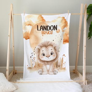 Safari Baby Blanket, Personalized Baby Blanket, Gender neutral Minky Blanket, Animal Baby Blanket, Baby Name Blanket, Name announcement