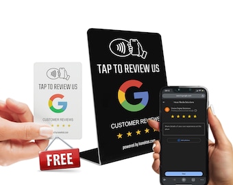 Soporte NFC para reseñas de Google My Business: dispara tu reputación en línea / Diseñado para revolucionar la interacción con los clientes de tu empresa
