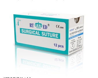 3/0 Medical Needle Non-Absorbable Suture Polypropylene Thread For Suture Practice Students Sutures Kit Veterinary Demonstration Use