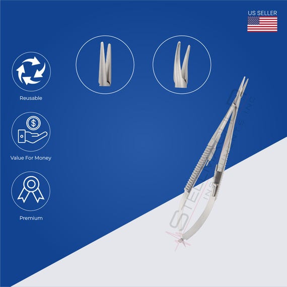 Porta-aghi Per Chirurgia - DDP-091-820 - Daddy D Pro - Di Castroviejo / In Carburo Di Tungsteno - Foto 4