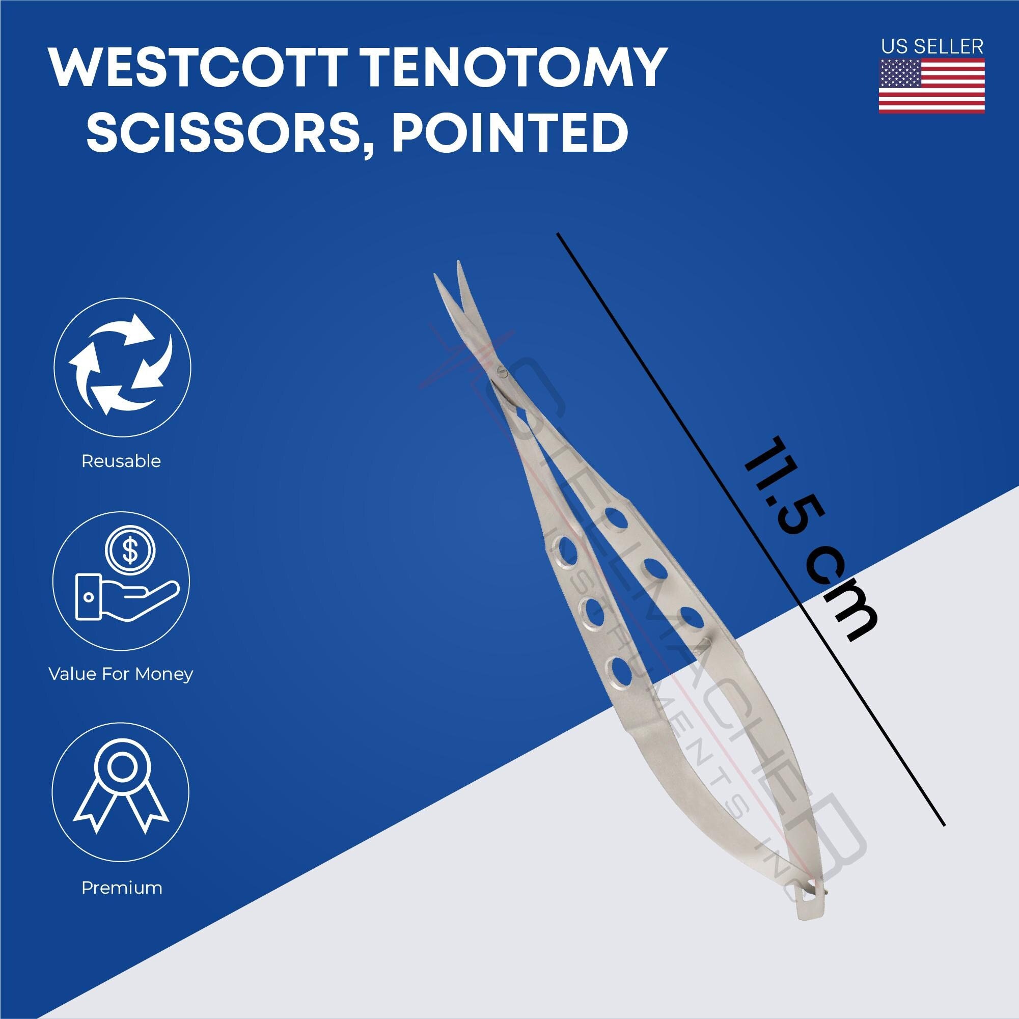 Forbici Microchirurgiche Westcott A Punta Curva &ndash; Strumento Per Oftalmologia E Microchirurgia