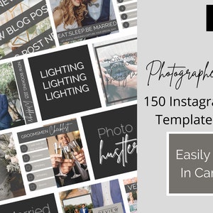 150 Instagram Templates - Instagram Templates Coach - Instagram Templates for Business - Instagram Templates Canva - Aesthetic Instagram