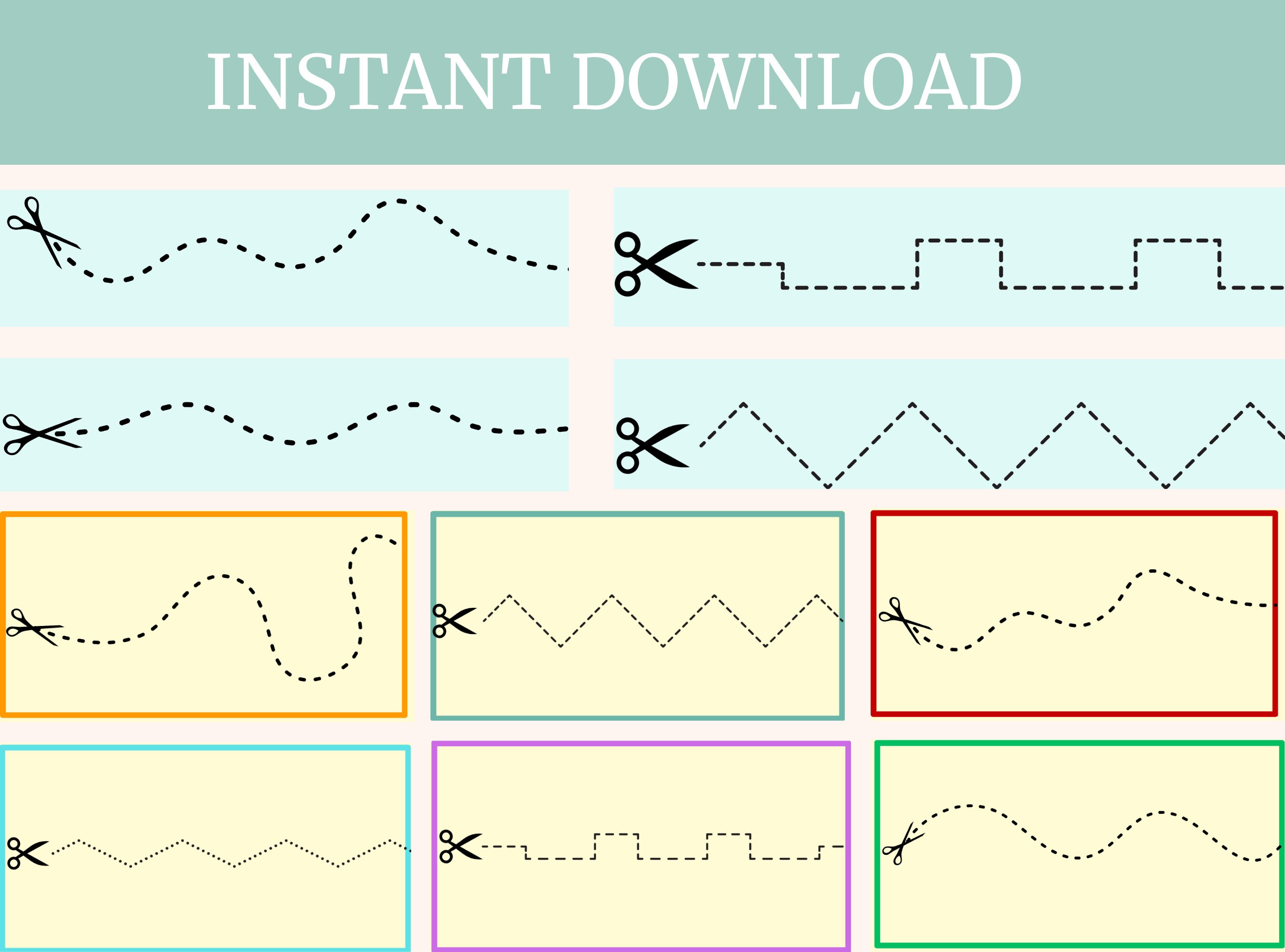 Scissor Skills Exercices, Printable Scissor Practice Sheets, Cutting ...