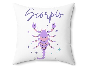 Scorpio Zodiac Decorative Pillow