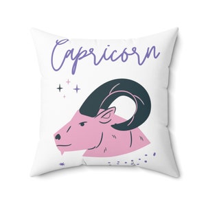 Coussin décoratif du zodiaque Capricorne