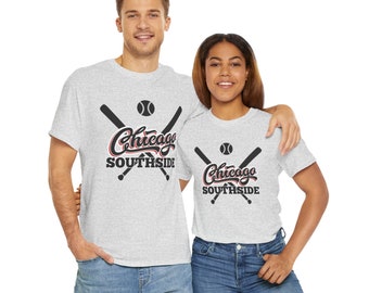 Chicago White Sox Baseball Cotton Tee, Chicago Southside Sports, Chicago Baseball T-shirt, Windy City Sports Gift