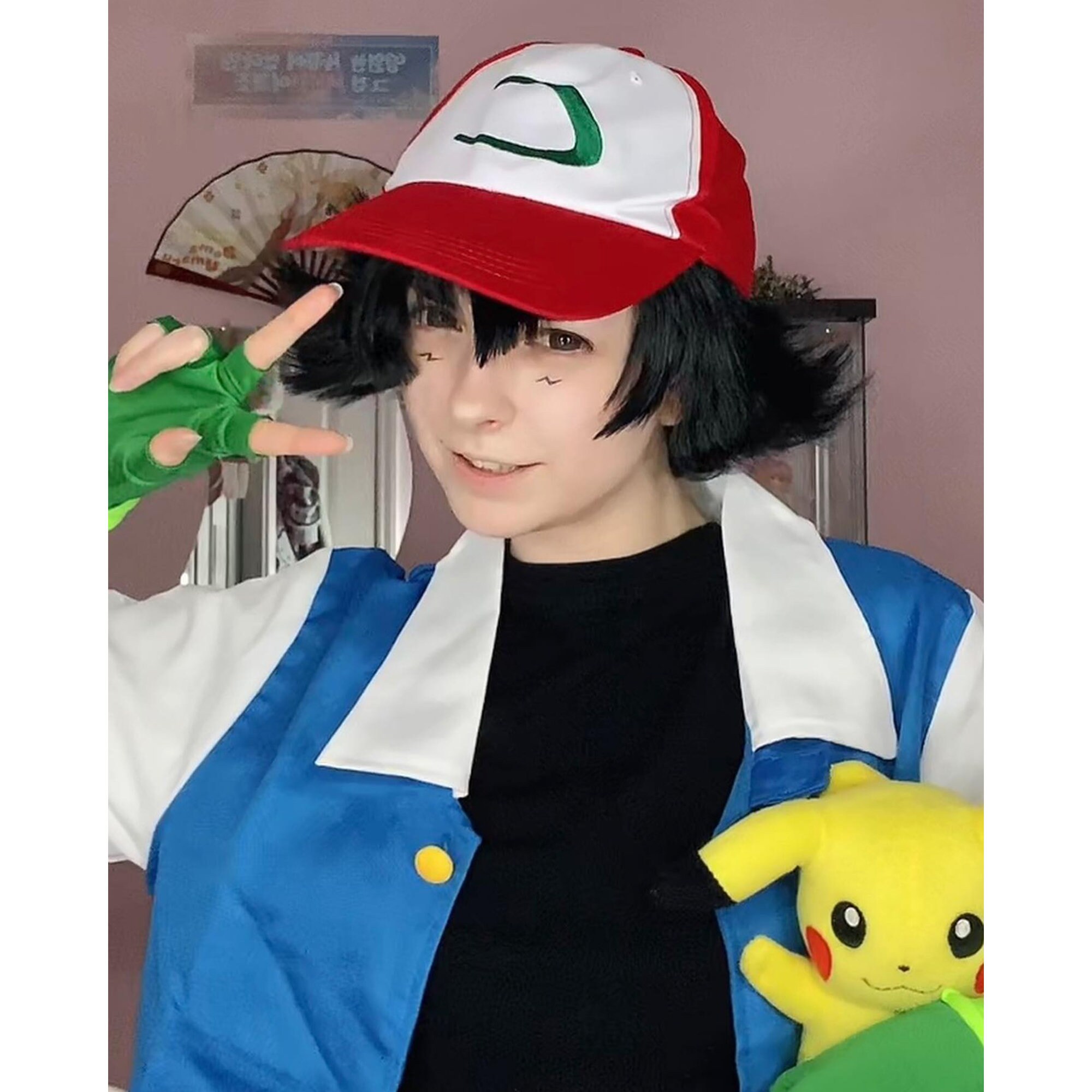 Pokemon Sword and Shield Anime Ash Gou Cosplay Costumes