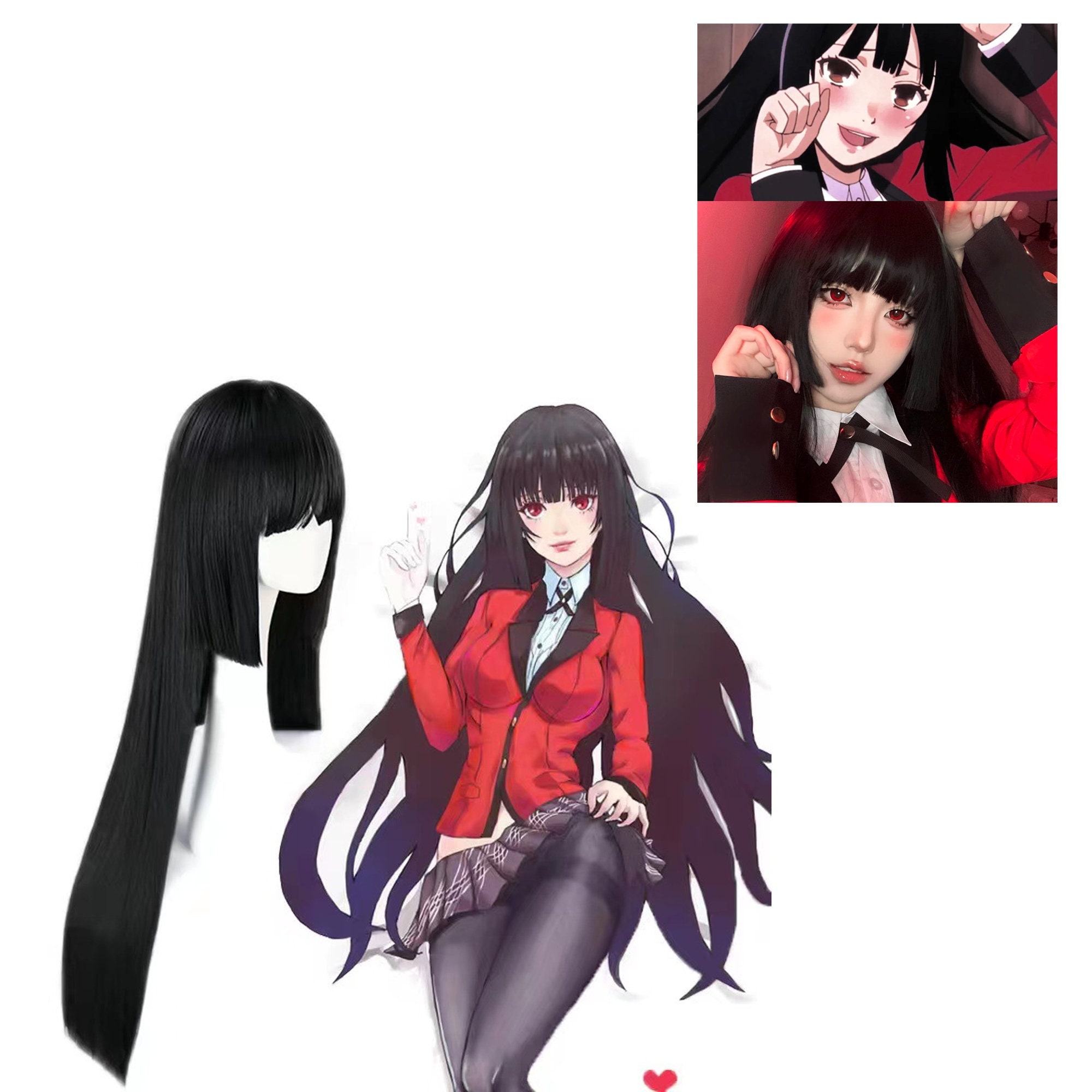 Anime Kakegurui Yumeko Jabami Costumes 6pcs/set 