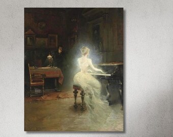 George Roux Spirit (1885) Canvas Wall Art ,George Roux Art,George Roux art,Spirit,Roux Spirit decor,Roux Spirit decor Art George Roux Spirit