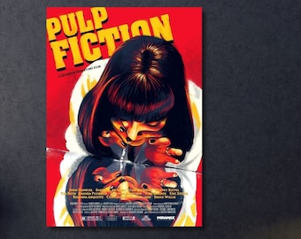 Mia Wallace Poster,Mia Wallace Canvas,Pulp Fiction Poster,Pulp Fiction Movie,Pulp Fiction Mia Canvas Decor,Mia Wallace Print,Ready To Hang