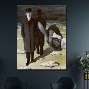 René Magritte O Significado da Noite 1927 Pronto para Pendurar Arte de Parede, Arte de Parede Impressa de René Magritte, Obras de Arte de René Magritte, Pôster de René Magritte