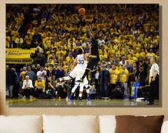 Kyrie Irving 2016 NBA Finals Canvas Wall Art Poster, Kyrie Irving Clutch Canvas, Basketball Player Print, NBA Fan Gift, Framed or Unframed