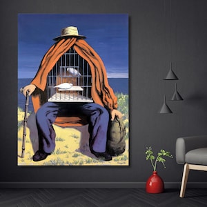 La Therapeute Pronto para pendurar arte de parede, Rene Magritte Canvas Wall Art, Rene Magritte Artworks, Rene Magritte Poster, Rene Magritte Print