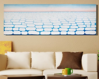 Georgia O&#39;Keeffe Above the Clouds  Canvas, Sky Above Clouds IV, Landscape Wall Art,Large Size Canvas,Giclee Print Reproduction Ready to Hang