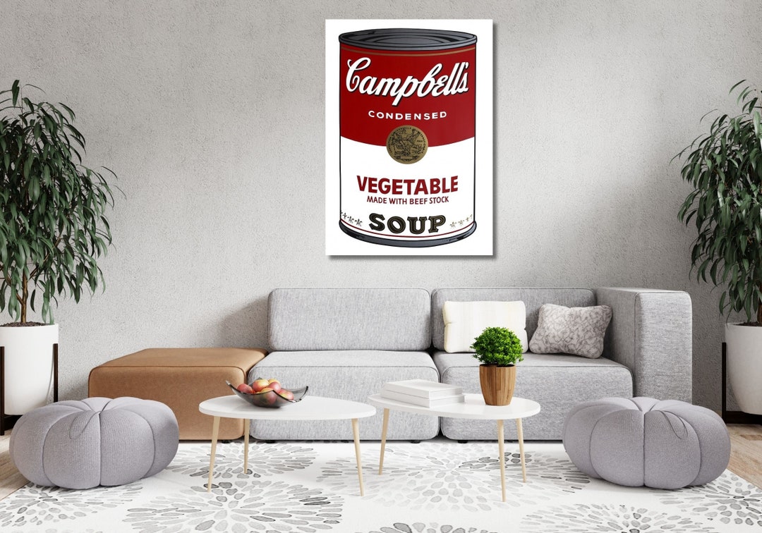 Andy Warhol Campbell's Tomato Soup Can Canvas Wall Art Print | Campbell ...