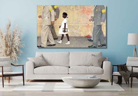 Norman Rockwell “the Problem We All Live With ” 1963 Quality Art