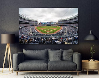 Tela do Yankee Stadium, Impressão de beisebol dos Yankees, Presentes de Nova York, Pôster Esportivo, Beisebol de Nova York, Pôster de Beisebol, Decoração de Beisebol pronta para pendurar!