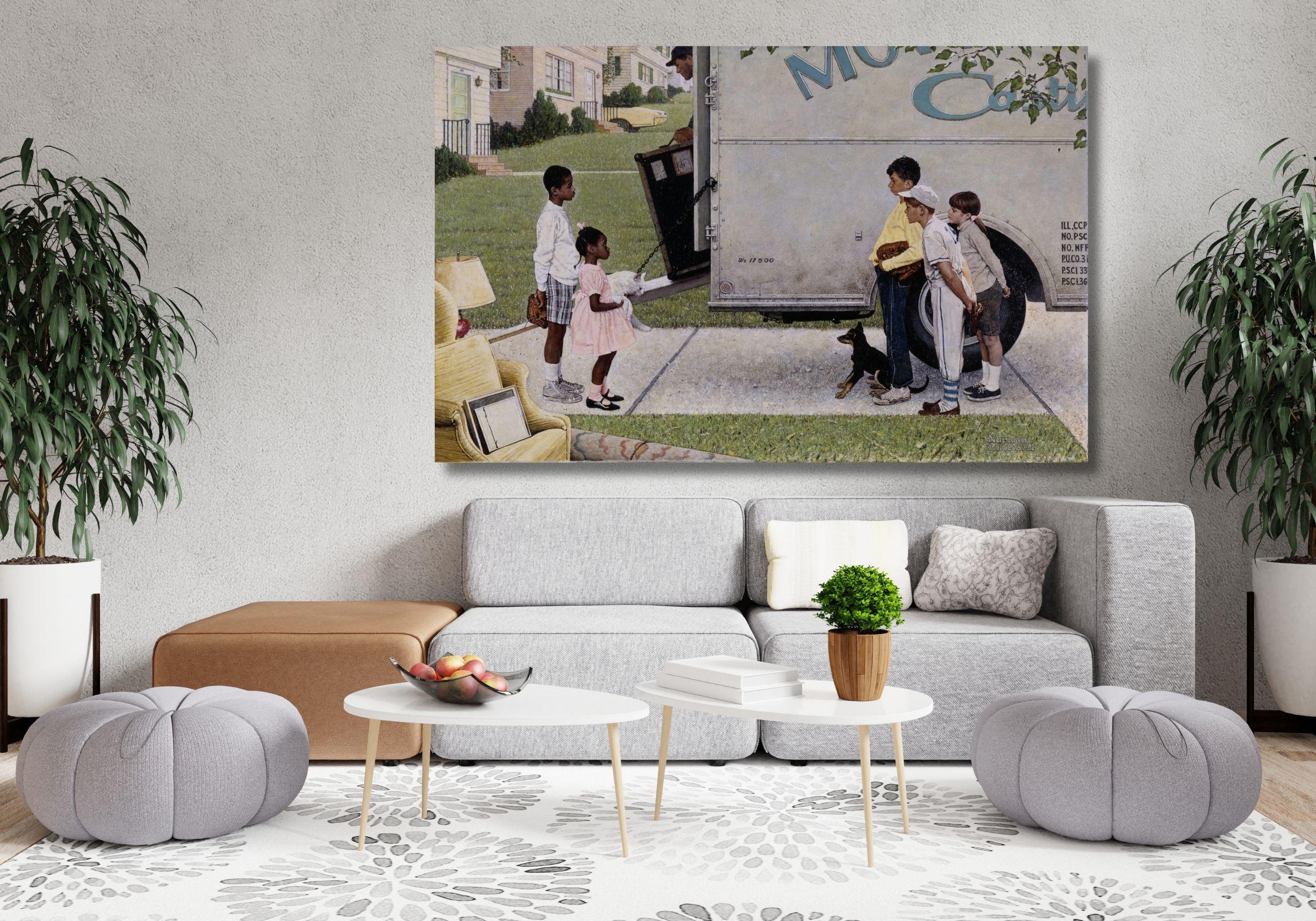 Norman Rockwell New Kids in the Neighborhood Quality Art Print