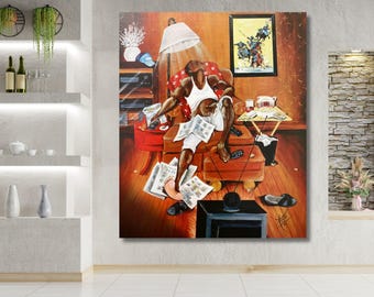 In Control  By Annie Lee Quality Print Ready to Hang Canvas Wall Art, Annie Lee  Poster Canvas Home Decor Art, Black Woman Wall Art