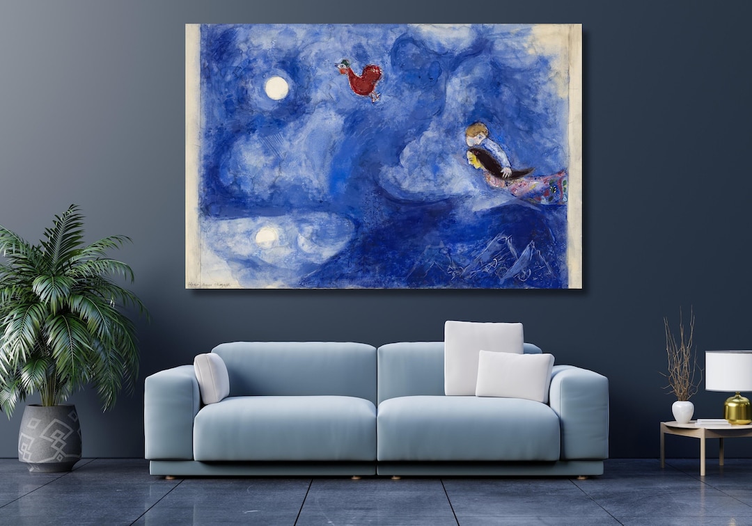 Marc CHAGALL Ready to Hang Wall Art,marc Chagall Painting,marc CHAGALL