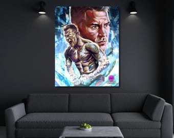 Dustin Poirier Poster ,Dustin Poirier Wall Art, UFC Dustin Poirier Ready to Hang Canvas Wall Art High Quality Gym Wall Decor Fitness Decor