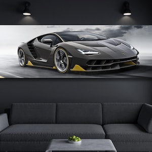 Lamborghini Ready to Hang WALL ART, Lamborghini Inspired Car Evolution Canvas , Lamborghini Miura, Diablo, Murcielago, Gallardo, Aventador