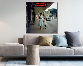 Gordon Parks Print Department Store Mobile Alabama 1956 Ready to Hang Canvas Wall Art African American Poster Wall Art Black Lives Matter