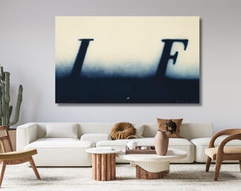 IF By Ed Ruscha Quality Print Framed Canvas Wall Art Poster,Ed Ruscha Wall Art Print Motivational Wall Art Qoute Wall Art Qoute Print Art