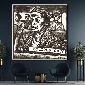 I Have Special Reservations By Elizabeth Catlett Quality Print Canvas Wall Art, Elizabeth Catlett Poster Quality Equality Black Lives Matter