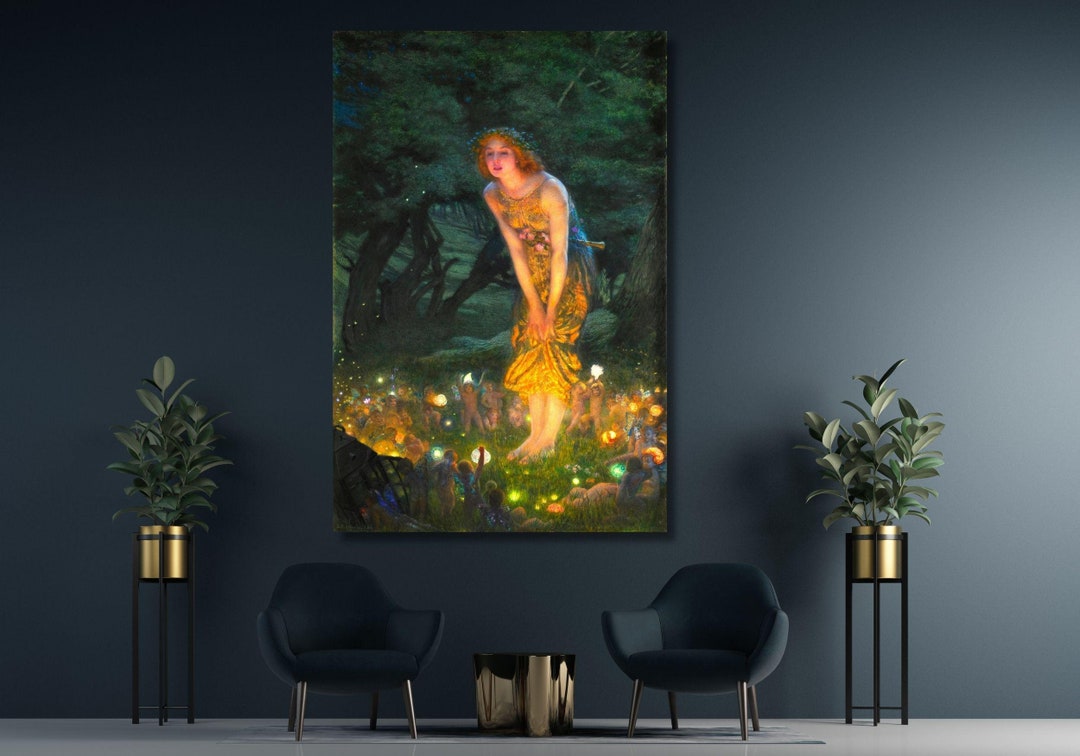Edward Robert Hughes Víspera de Solsticio de Verano 1908, Arte mural en  lienzo, Pintura famosa, Hada de la Noche, Mítica y Luminiscente, Impresión  en lienzo de reproducción - Etsy México, image size:1080x756