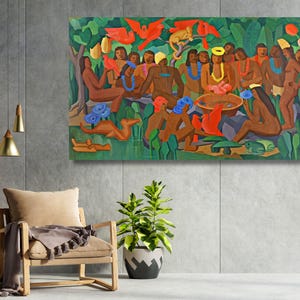 Baptized of Macunaima By Tarsila do Amaral Quality Fine Art Print Tarsila do Amaral Framed Canvas Wall Art Tarsila do Amaral Poster Print