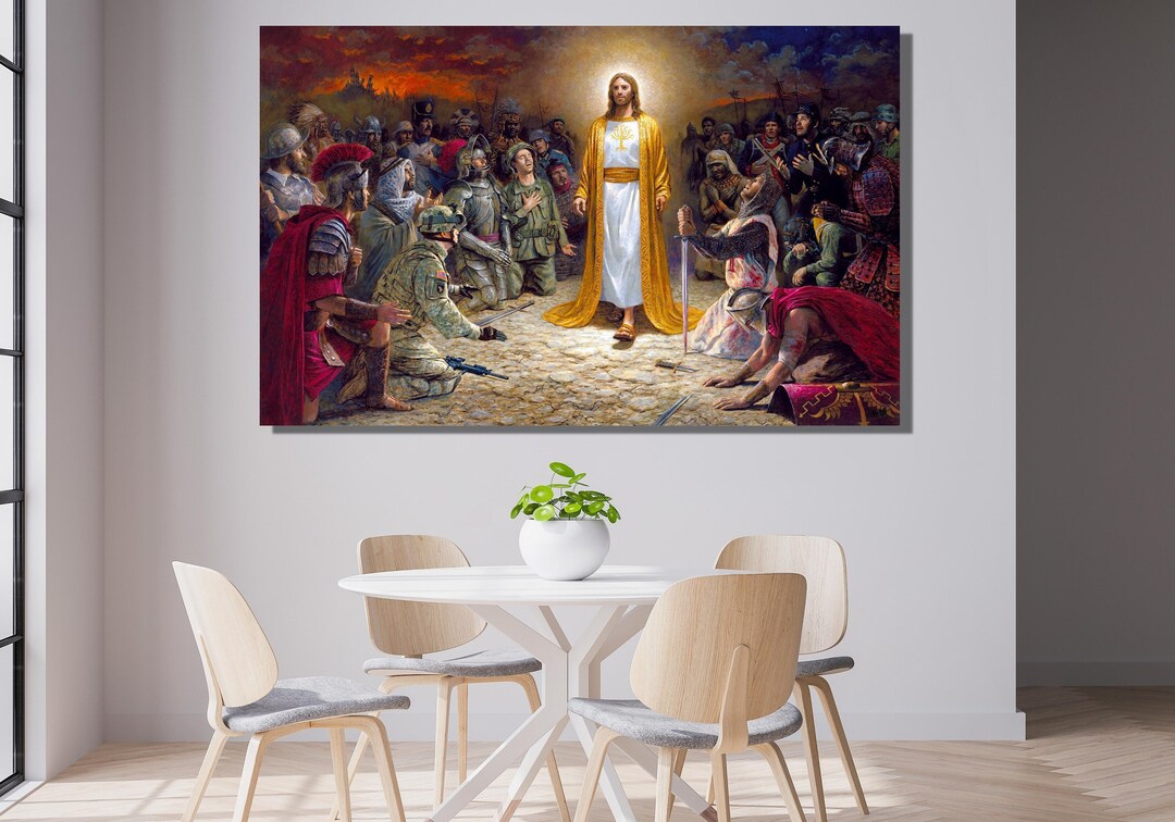 Jesus Christ Canvas Wall Art | Jesus Christ Poster | Christian Jesus ...