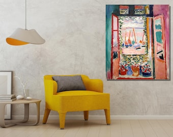 Henri Matisse The Open Window Ready to Hang Wall Art Henri Matisse Print Henri Matisse Poster The Open Window Canvas Art Matisse Painting