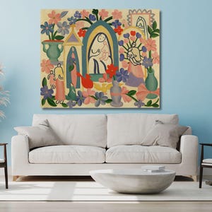 Tarsila do Amaral Brazilian Religion 1927 Archival Quality Art Print, Tarsila do Amaral Quality Print , Tarsila do Amaral Poster  Canvas Art