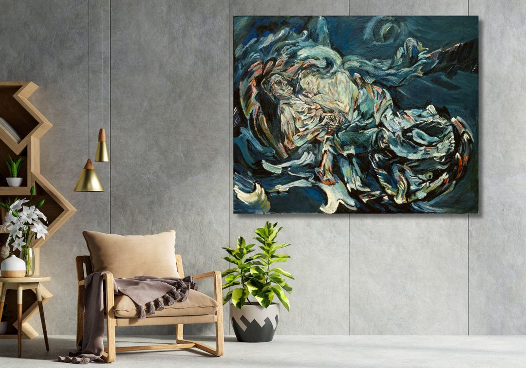 絵画　プスカーシュ　プスタ オスカー・ココシュカ「風の花嫁」高品質アートプリント すぐに掛け