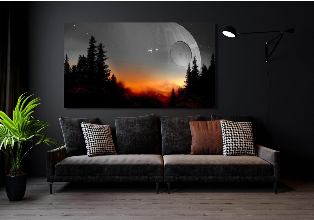 Return of the Jedi Star Wars Landscape Ready to Hang, Starwars Death ...