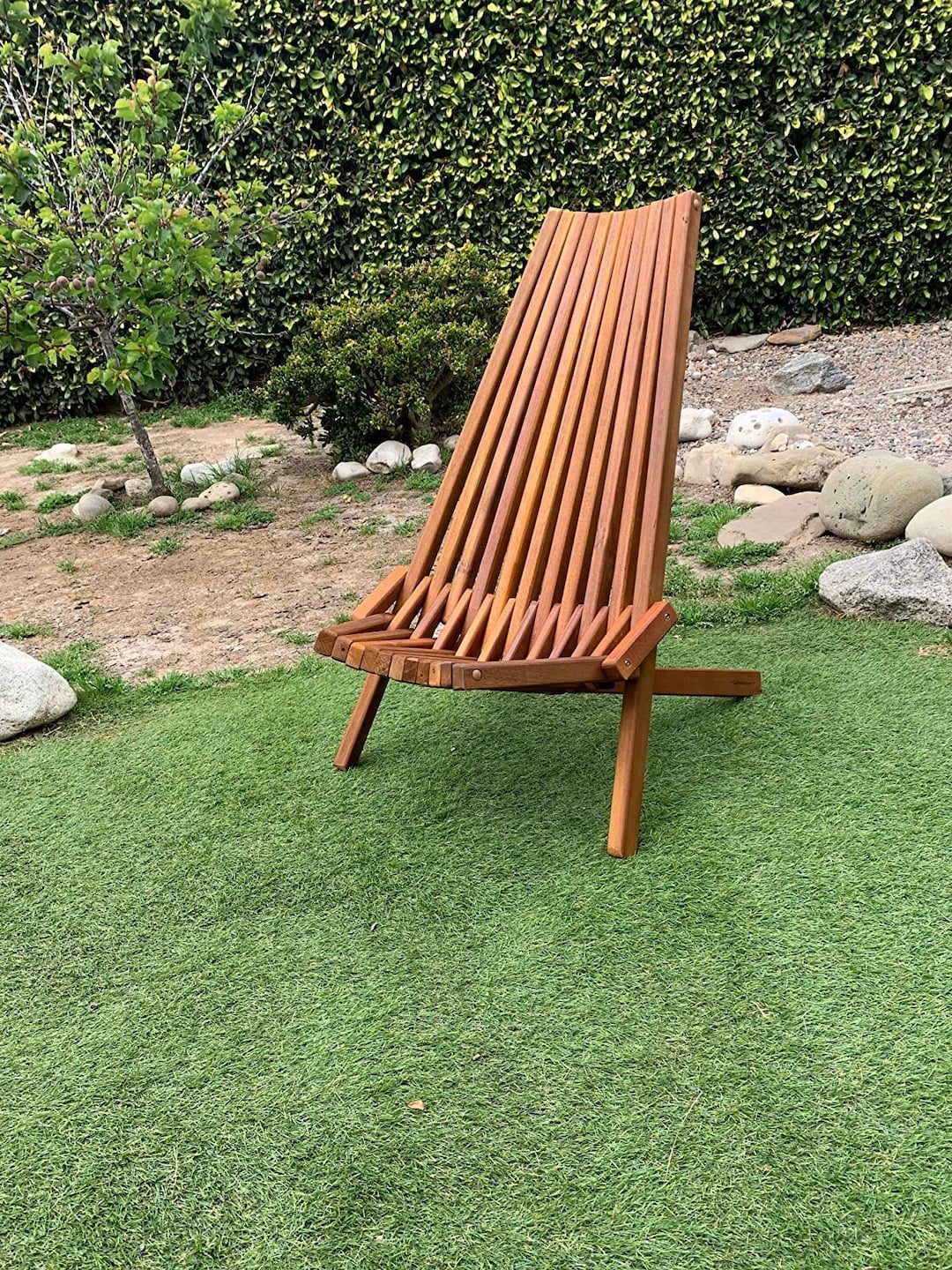 Foldable Wooden Outdoor Chair Stylish Low Profile Chair for Etsy
